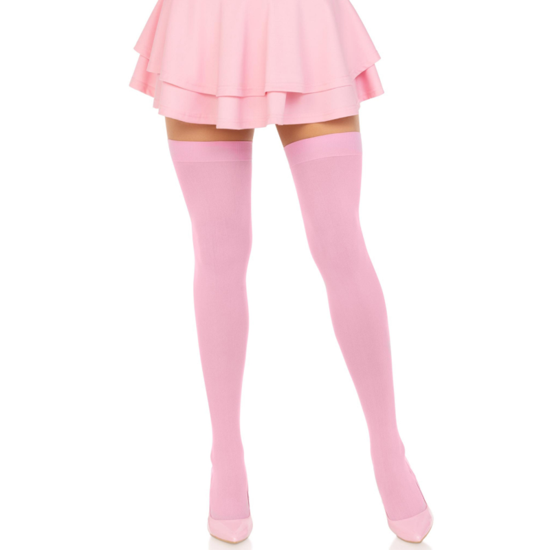 Calze e reggicalze calzini in nylon rosa di Leg Avenue