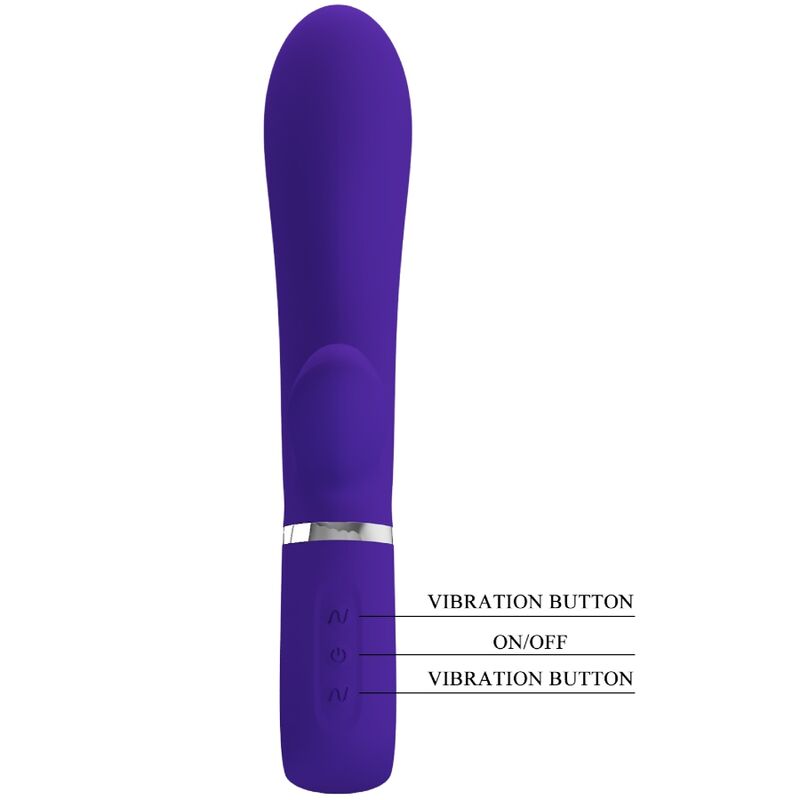 Vibratore multifunzione G-spot Thomas viola di Pretty Love, immagine 6