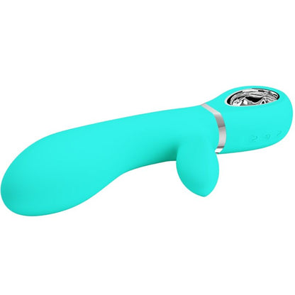 Vibratore multifunzione G-spot Thomas verde acqua di Pretty Love, immagine 4