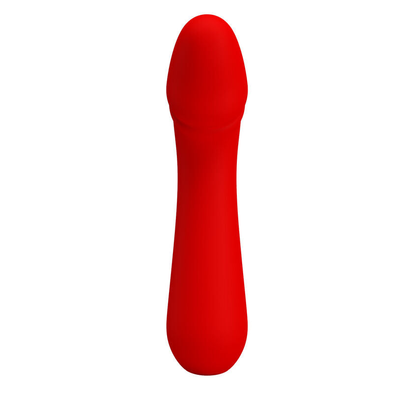 Vibratore ricaricabile Cetus rosso di Pretty Love