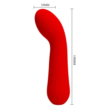 Vibratore ricaricabile Faun rosso di Pretty Love, immagine 5