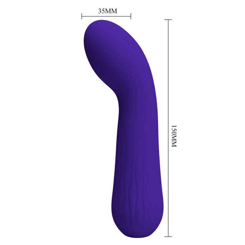 Vibratore ricaricabile Faun viola di Pretty Love, immagine 5