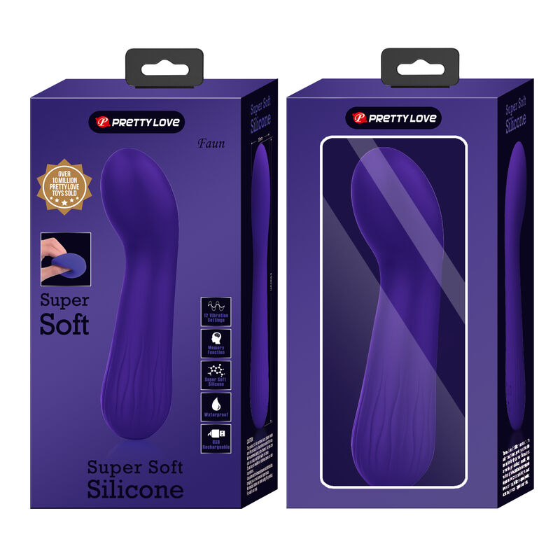 Vibratore ricaricabile Faun viola di Pretty Love, immagine 9