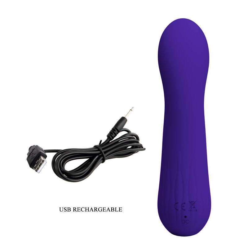 Vibratore ricaricabile Faun viola di Pretty Love, immagine 8