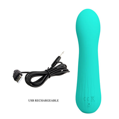 Vibratore ricaricabile Faun verde acqua di Pretty Love, immagine 8