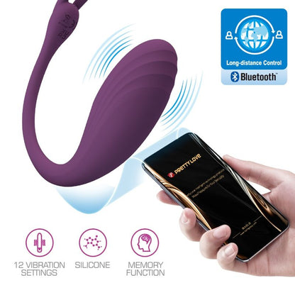 Vibrator Catalina APP telecomando viola di Pretty Love, immagine 9