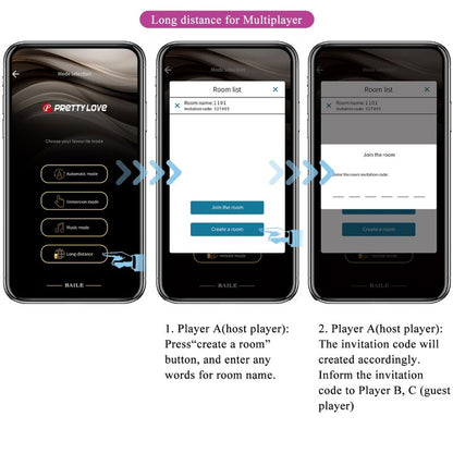 Vibrator Catalina APP telecomando viola di Pretty Love, immagine 12