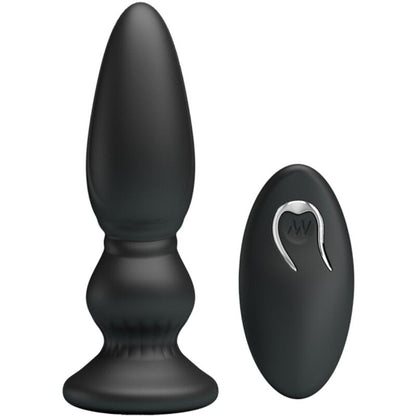 Vibratore Potente telecomando plug anale nero di Mr Play