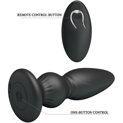 Vibratore Potente telecomando plug anale nero di Mr Play, immagine 7