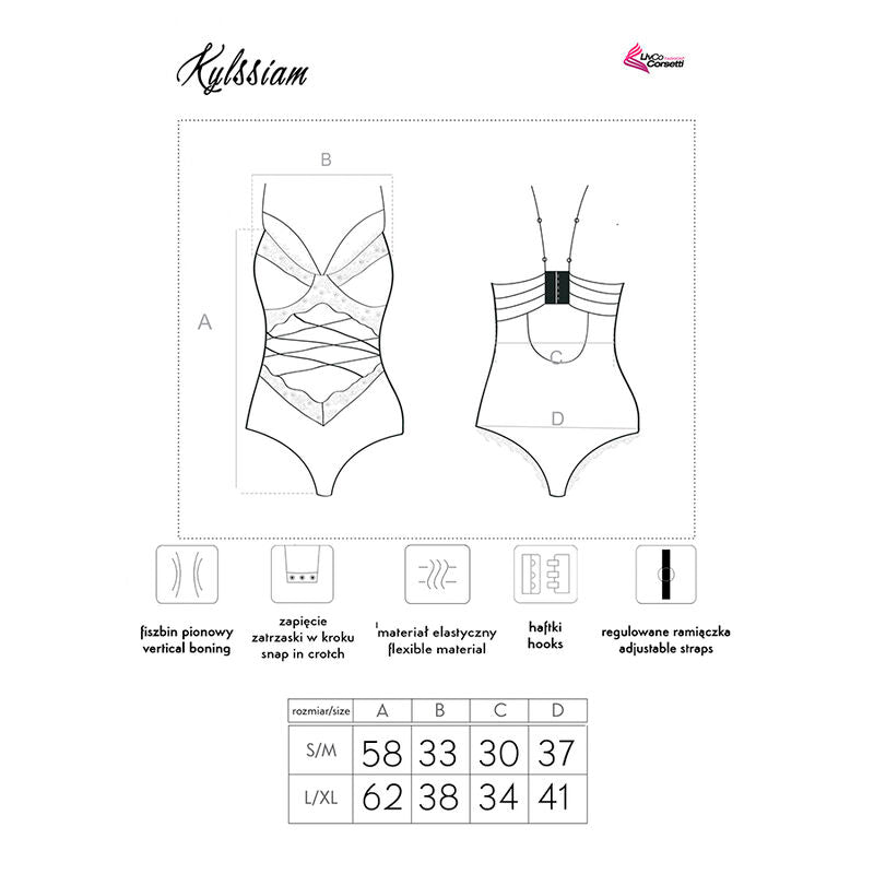 Body Kylssiam nero L/XL di Livco Corsetti Fashion, immagine 6