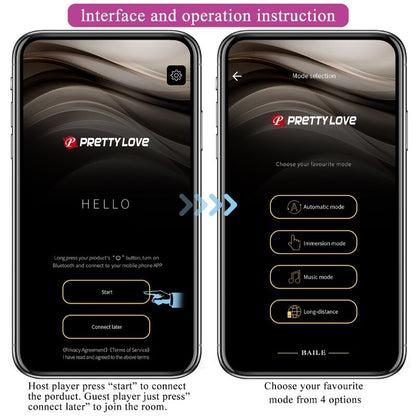 Ovetto vibrante aPP Elvira kegel balls telecomando viola di Pretty Love, immagine 9