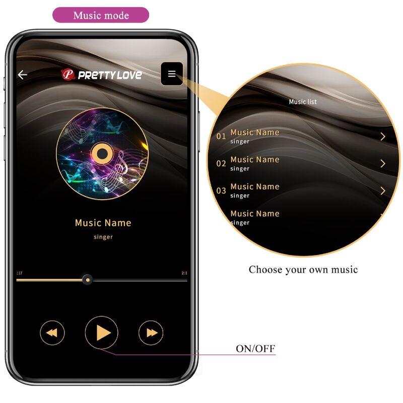 Ovetto vibrante aPP Elvira kegel balls telecomando viola di Pretty Love, immagine 16