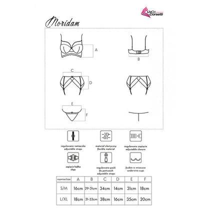 Reggiseno Moridam e reggiseno e slip Negro L/XL di Livco Corsetti Fashion, immagine 8