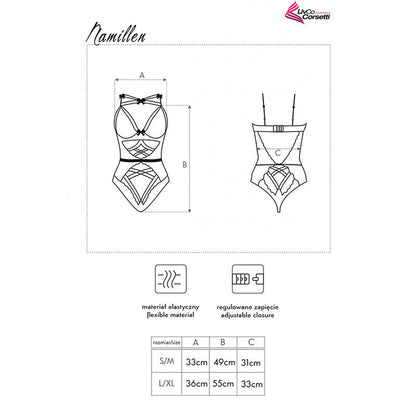 Accessorio sexy Namillen corpo nero di Livco Corsetti Fashion, immagine 5