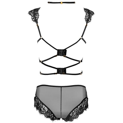 Reggiseno Palmenom e slip nero L/XL di Livco Corsetti Fashion, immagine 4