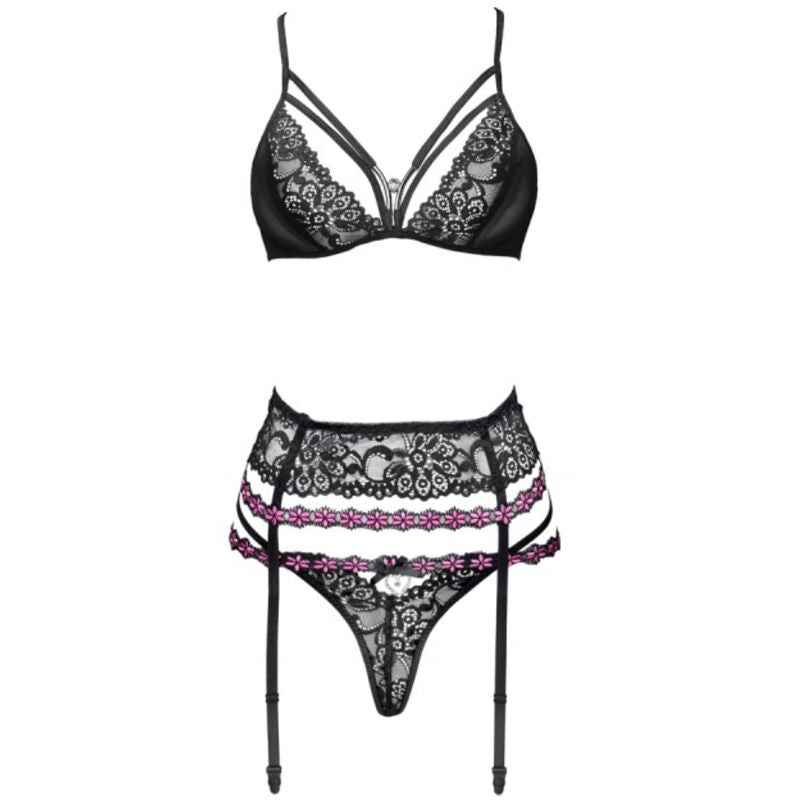 Reggiseno Snehana e reggiseno e slip nero L/XL di Livco Corsetti Fashion, immagine 3