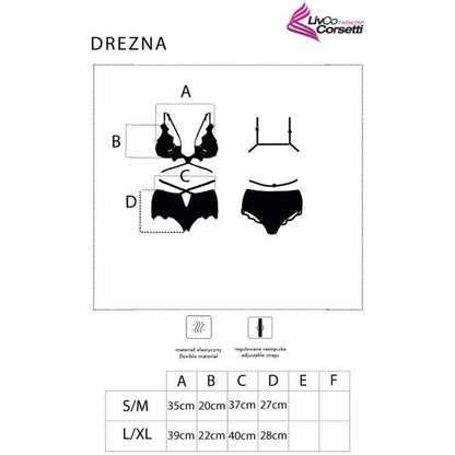 Reggiseno Drezna e slip nero L/XL di Livco Corsetti Fashion, immagine 5