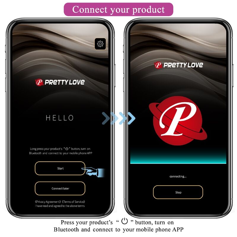 Ovetto vibrante Billy telecomando vibrazione viola APP gratuita di Pretty Love, immagine 12