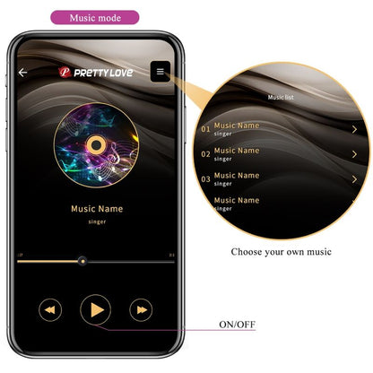 Ovetto vibrante Billy telecomando vibrazione viola APP gratuita di Pretty Love, immagine 15