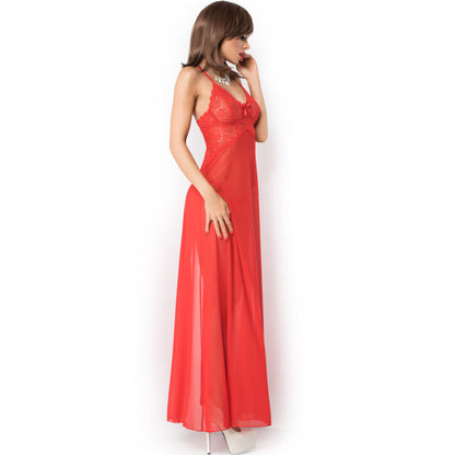 Babydoll lunga rosso S/M di Chilirose, immagine 3