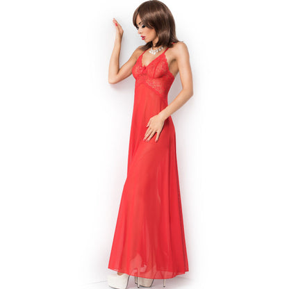 Babydoll lunga rosso S/M di Chilirose