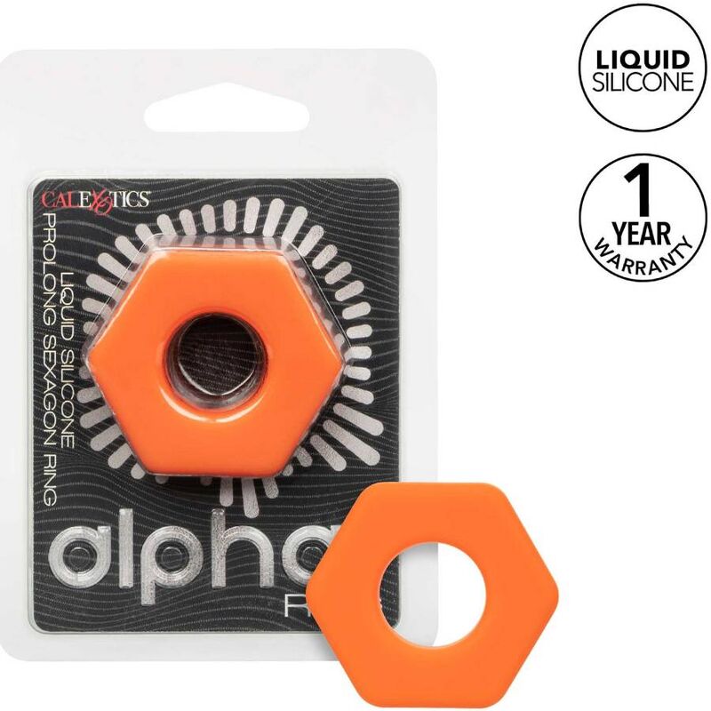 Anello Alpha prolong Sexagon arancione di Calexotics