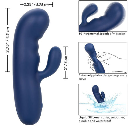 Sex toy cashmere seta duo blu di Calexotics, immagine 9