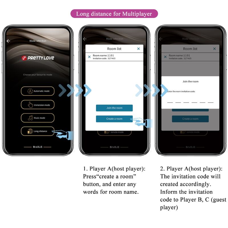 Ovetto vibrante Abner APP lilla di Pretty Love, immagine 11