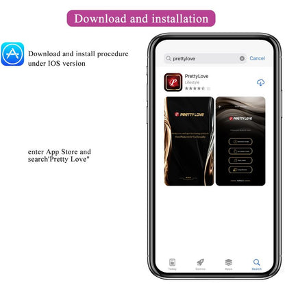 Ovetto vibrante Abner APP lilla di Pretty Love, immagine 10