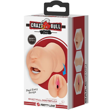 Masturbatore a forma di vagina Zoey doppia entrata di Crazy Bull, immagine 8