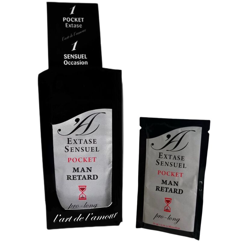 Crema intima pocket ritardante maschile 10 ml di Extase Sensual