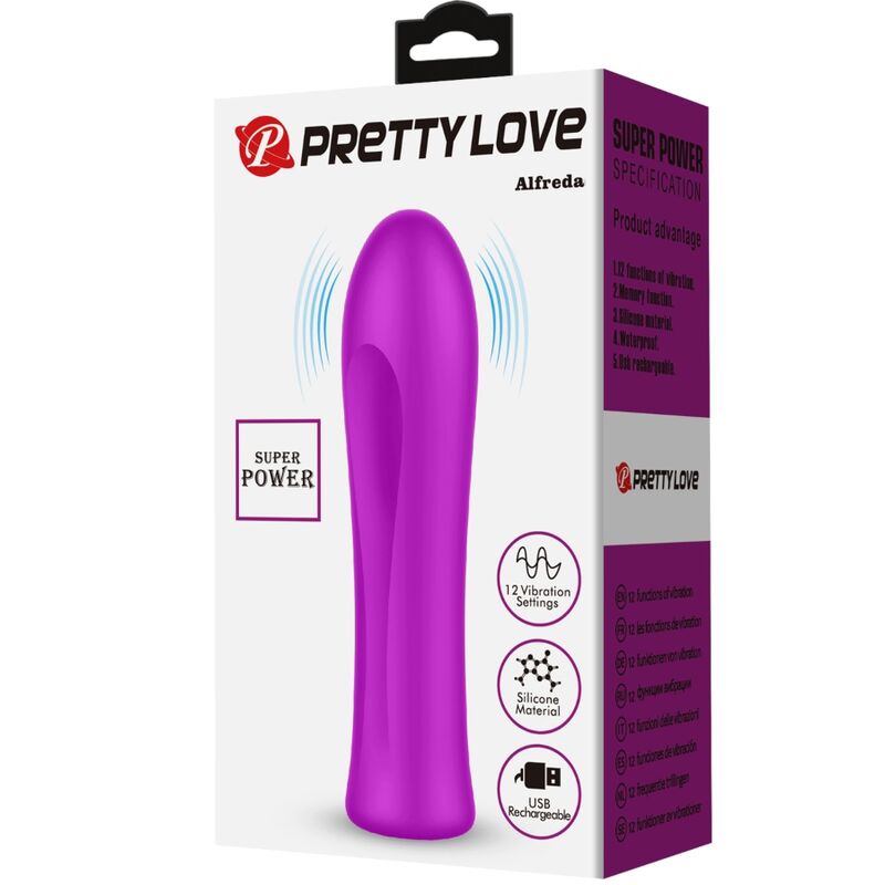 Vibratore Alfreda viola super power di Pretty Love, immagine 8