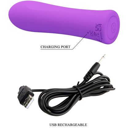 Vibratore Alfreda super power aqua viola di Pretty Love, immagine 7