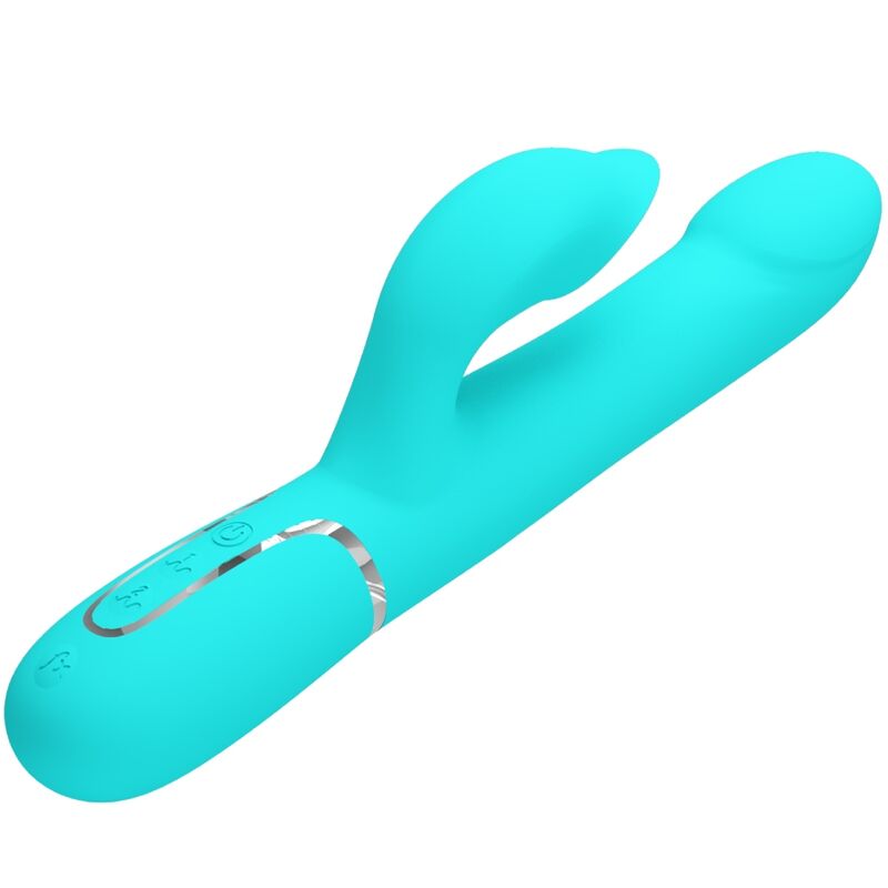 Vibratore rabbit perle vibranti verde acqua di Pretty Love, immagine 3