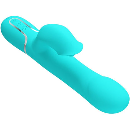 Vibratore rabbit perle vibranti verde acqua di Pretty Love, immagine 4