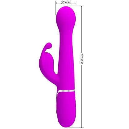 Vibratore Dejon rabbit 3 in 1 viola multifunzione di Pretty Love, immagine 7