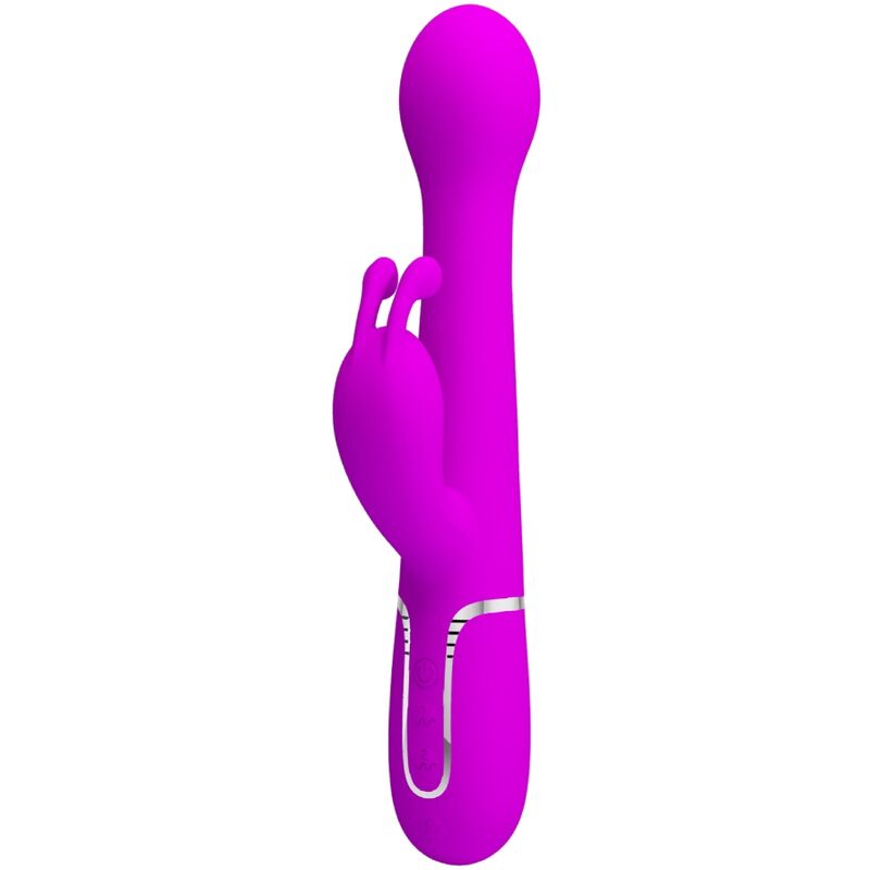 Vibratore Dejon rabbit 3 in 1 viola multifunzione di Pretty Love