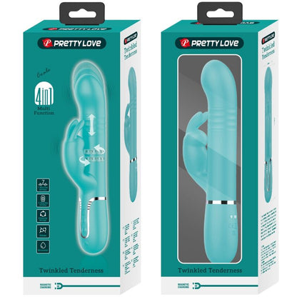 Vibratore Perle Coale rabbit verde acqua di Pretty Love, immagine 10