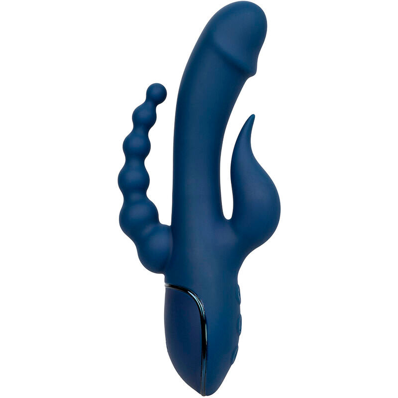 Vibratore triplo orgasmo blu di Calexotics, immagine 4