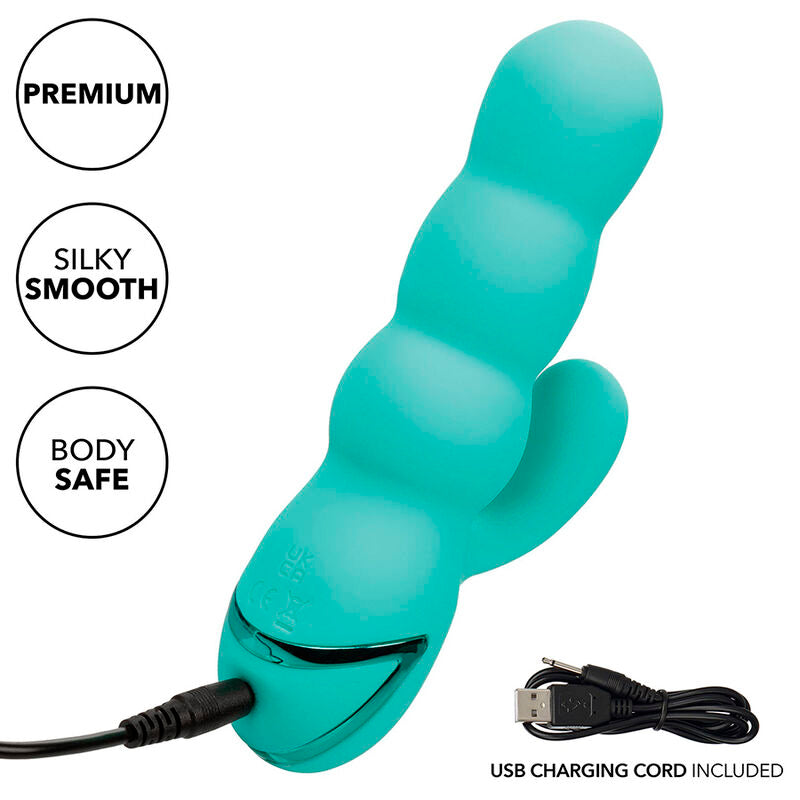 Vibratore del mar diva Rabbir aqua green di california dreaming di Calexotics, immagine 12