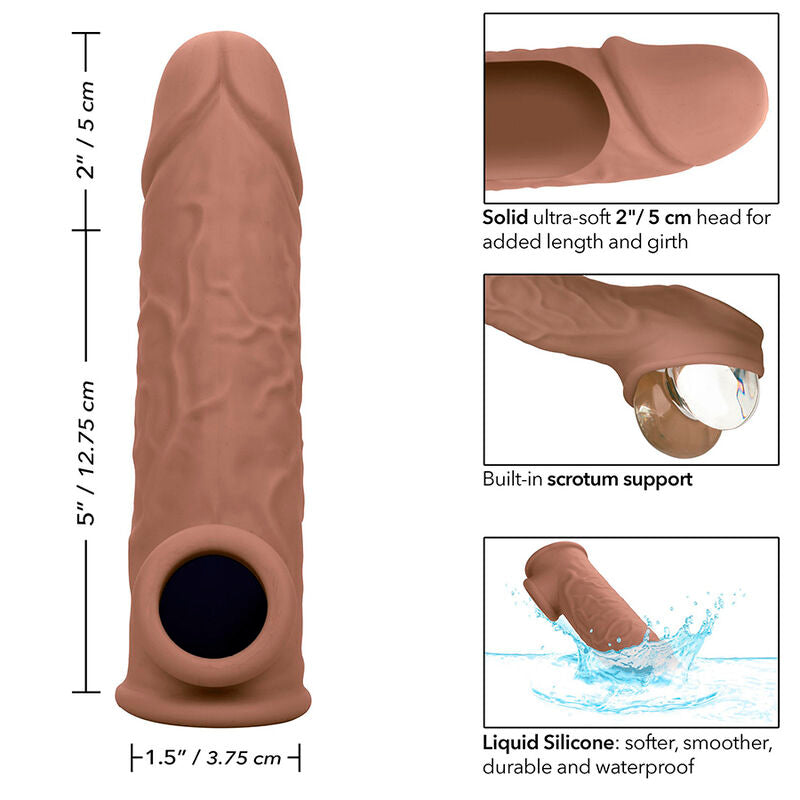 Pompa per pene performance maxx Life-like 7 pelle marrone di Calexotics, immagine 11