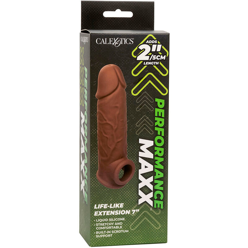 Pompa per pene performance maxx Life-like 7 pelle marrone di Calexotics, immagine 12