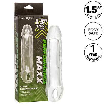 Pompa per pene performance maxx clear 6,5 trasparente di Calexotics