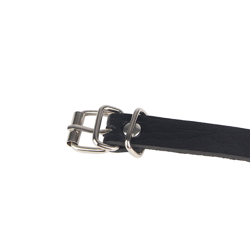 Anello in pelle catena ??cintura nera taglia unica di Subblime, immagine 8