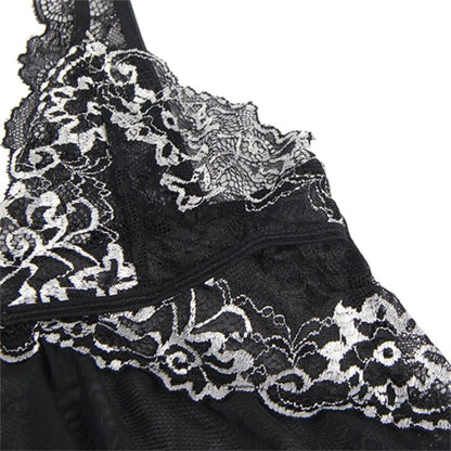Babydoll in tessuto tulle pizzo S/M di Subblime, immagine 10