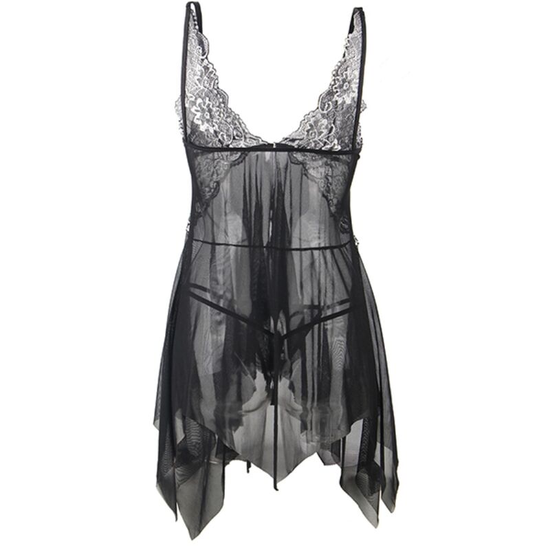 Babydoll in tessuto tulle pizzo sul petto L/XL di Subblime, immagine 6