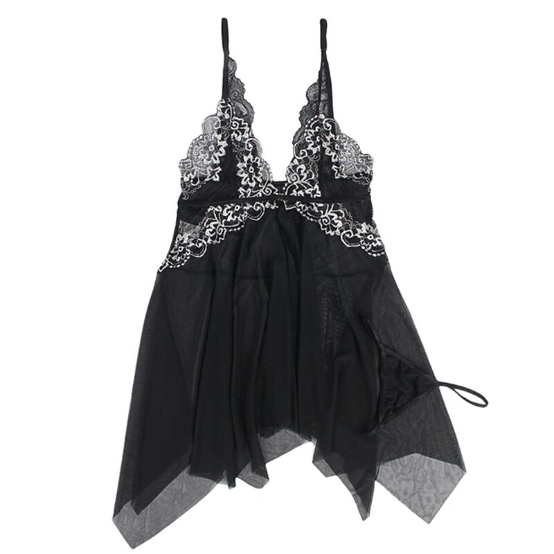 Babydoll in tessuto tulle pizzo sul petto L/XL di Subblime, immagine 4