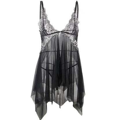 Babydoll in tessuto tulle pizzo sul petto L/XL di Subblime, immagine 5