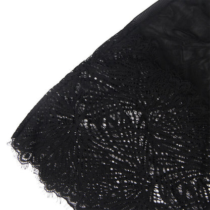 Babydoll con spalline regolabili in pizzo nero S/M di Subblime, immagine 11