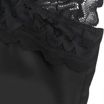 Babydoll con petto stampa floreale nero S/M di Subblime, immagine 8